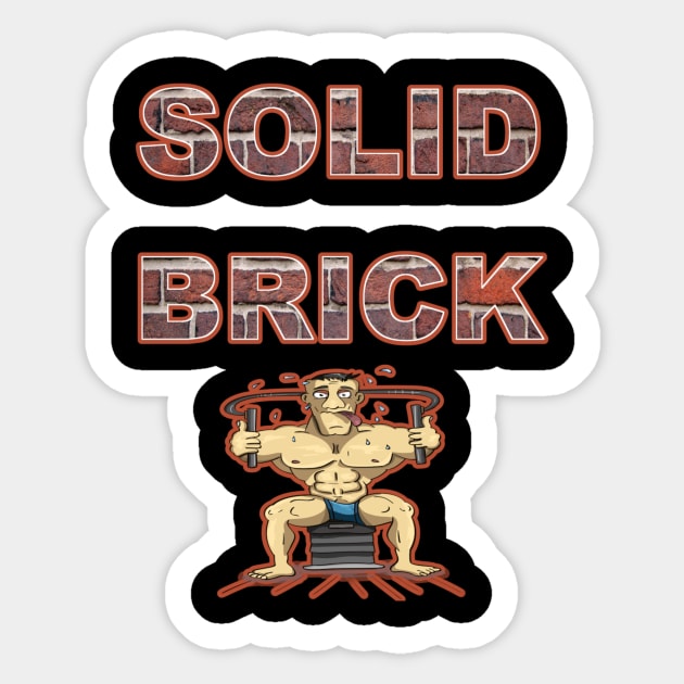 Solid Brick Muscle Workout Sticker by Island Chef2